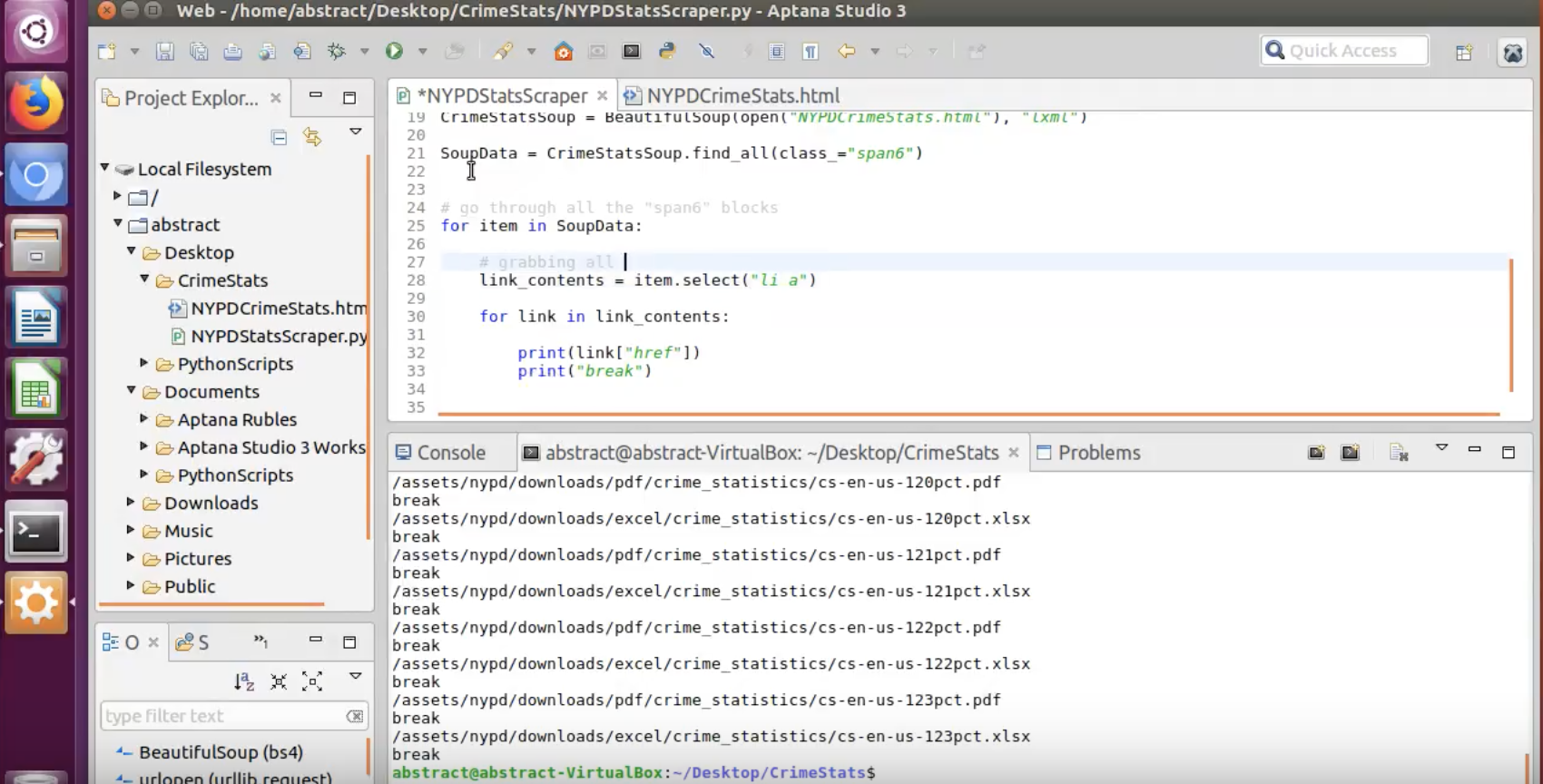 parsing and saving to csv