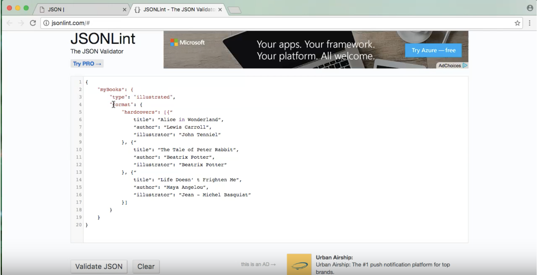 json basics