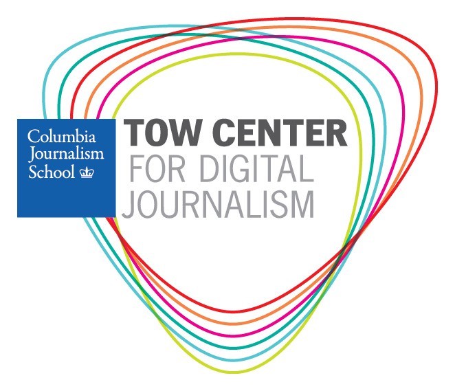 Tow Center for Digital Journalism logo white background